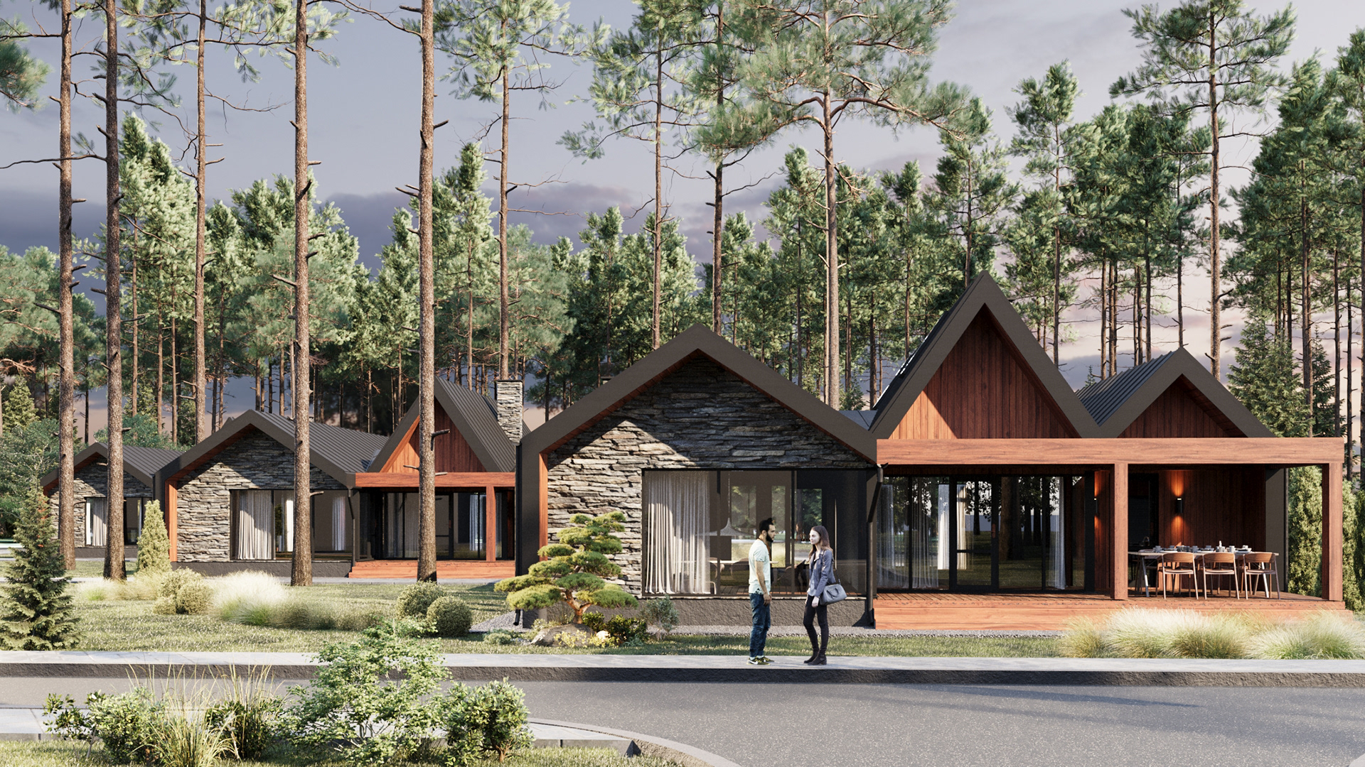 Group of homes for foster families-3