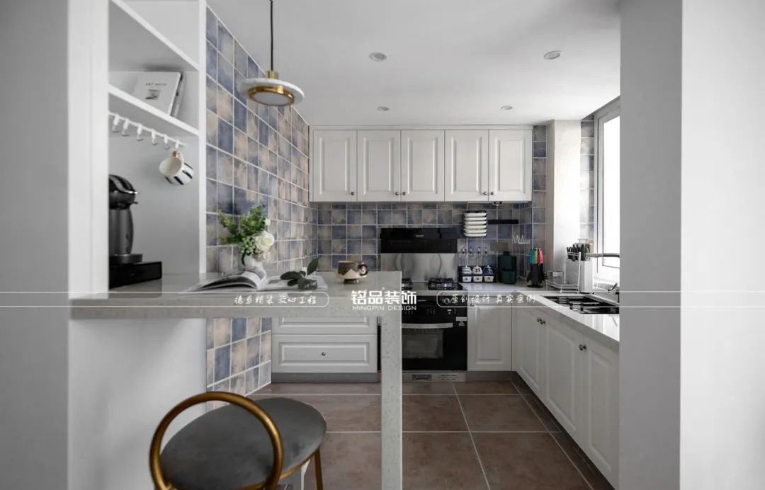 77平美式轻奢公寓设计丨铭品装饰-34