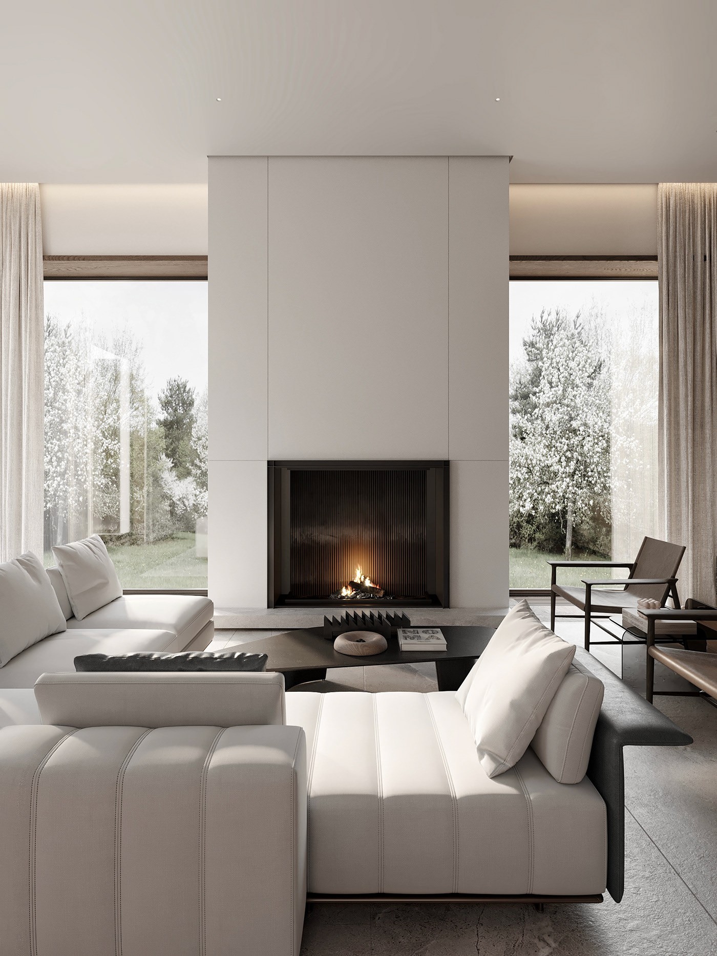 诺沃戈尔斯克一栋住宅的室内设计-0