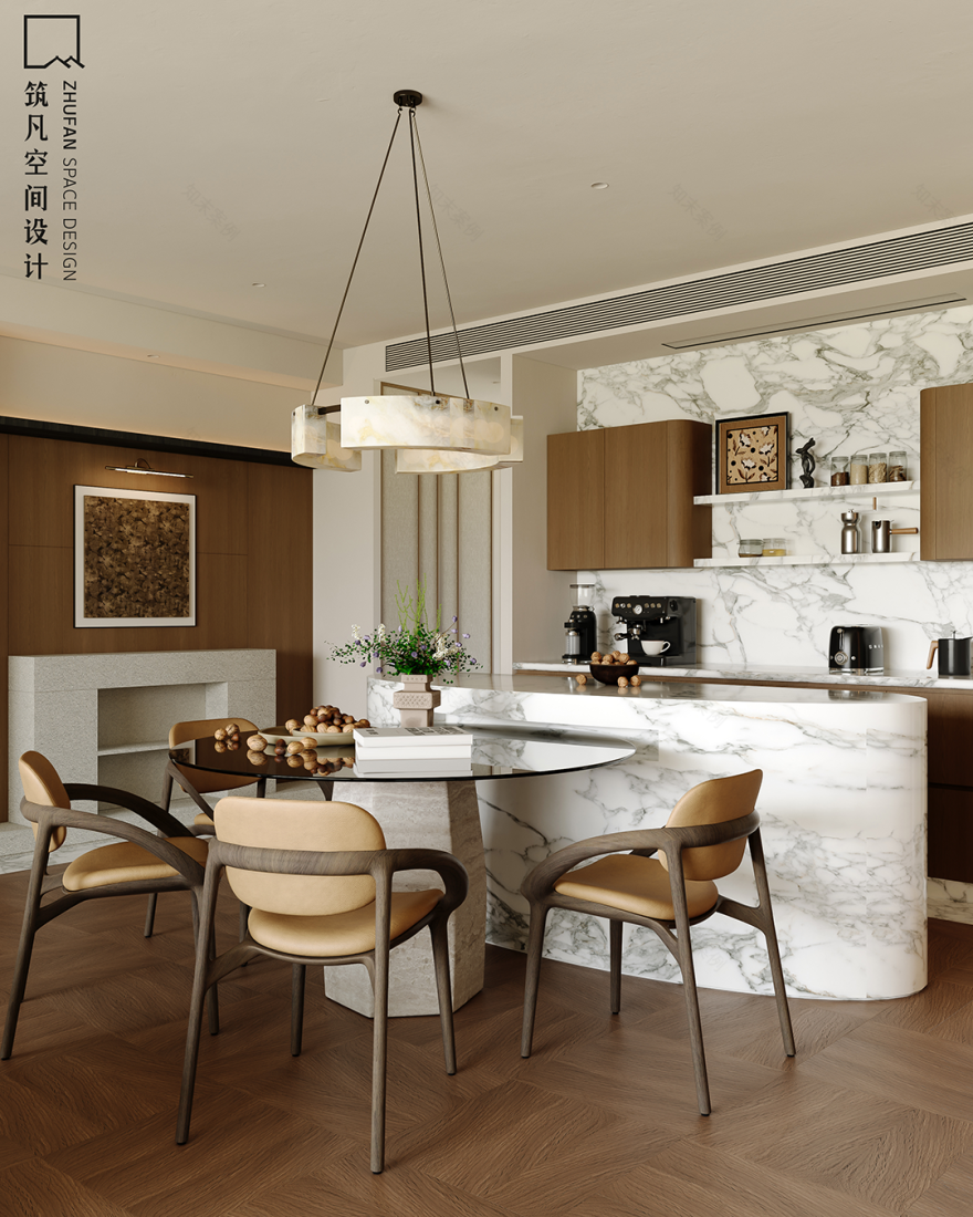 首发|筑凡设计沉稳克制精致空间里的四季浪漫-44