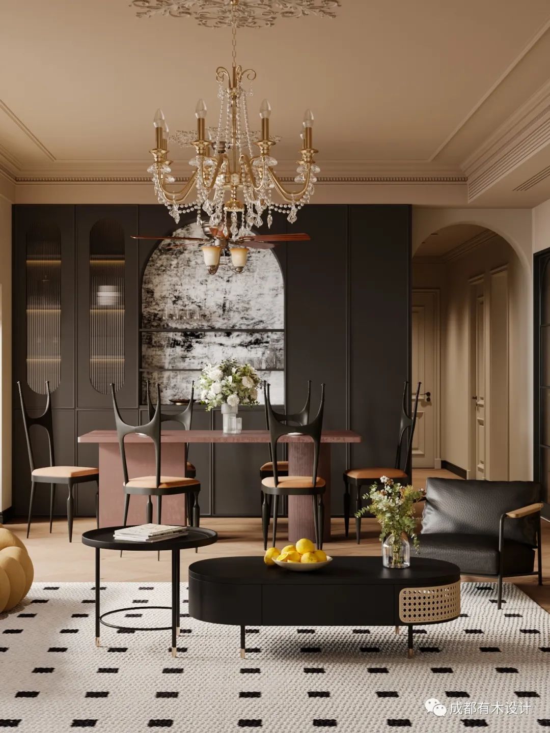 金沙城锦西观棠 · 法式复古的岁月静好丨有木设计-11