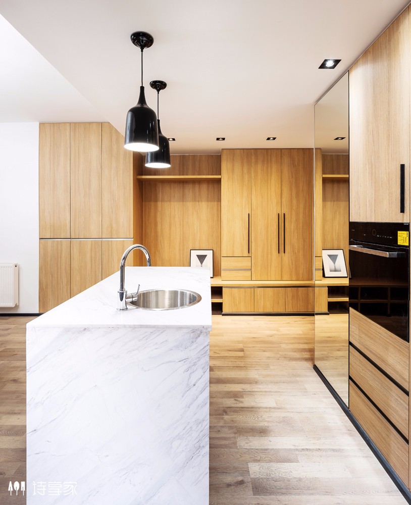 唤醒时光——167㎡怀旧北欧风住宅  诗享家设计-18