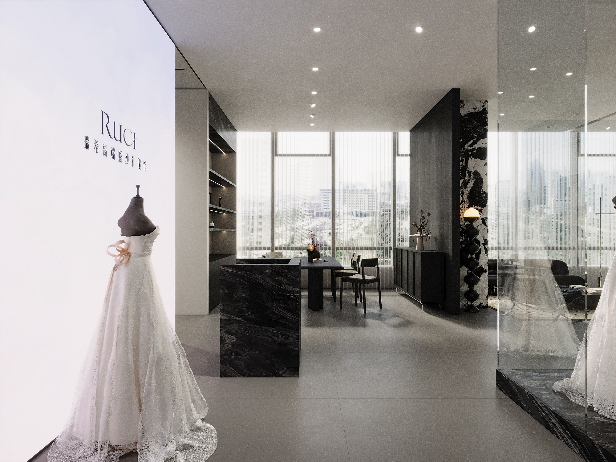 小型礼服馆也可以做出高级感-1