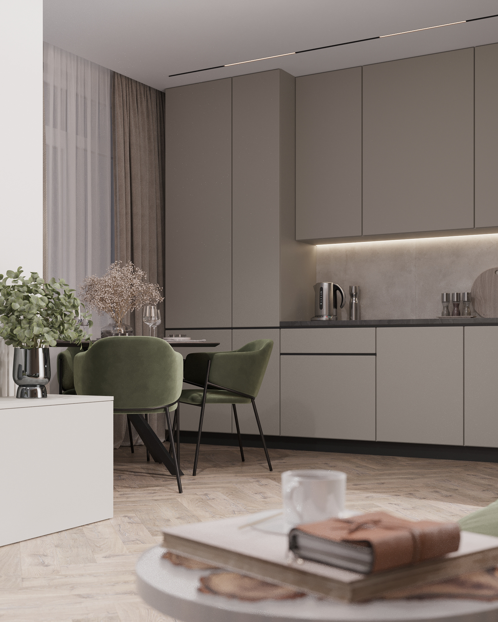 Bally 厨房与客厅设计-22