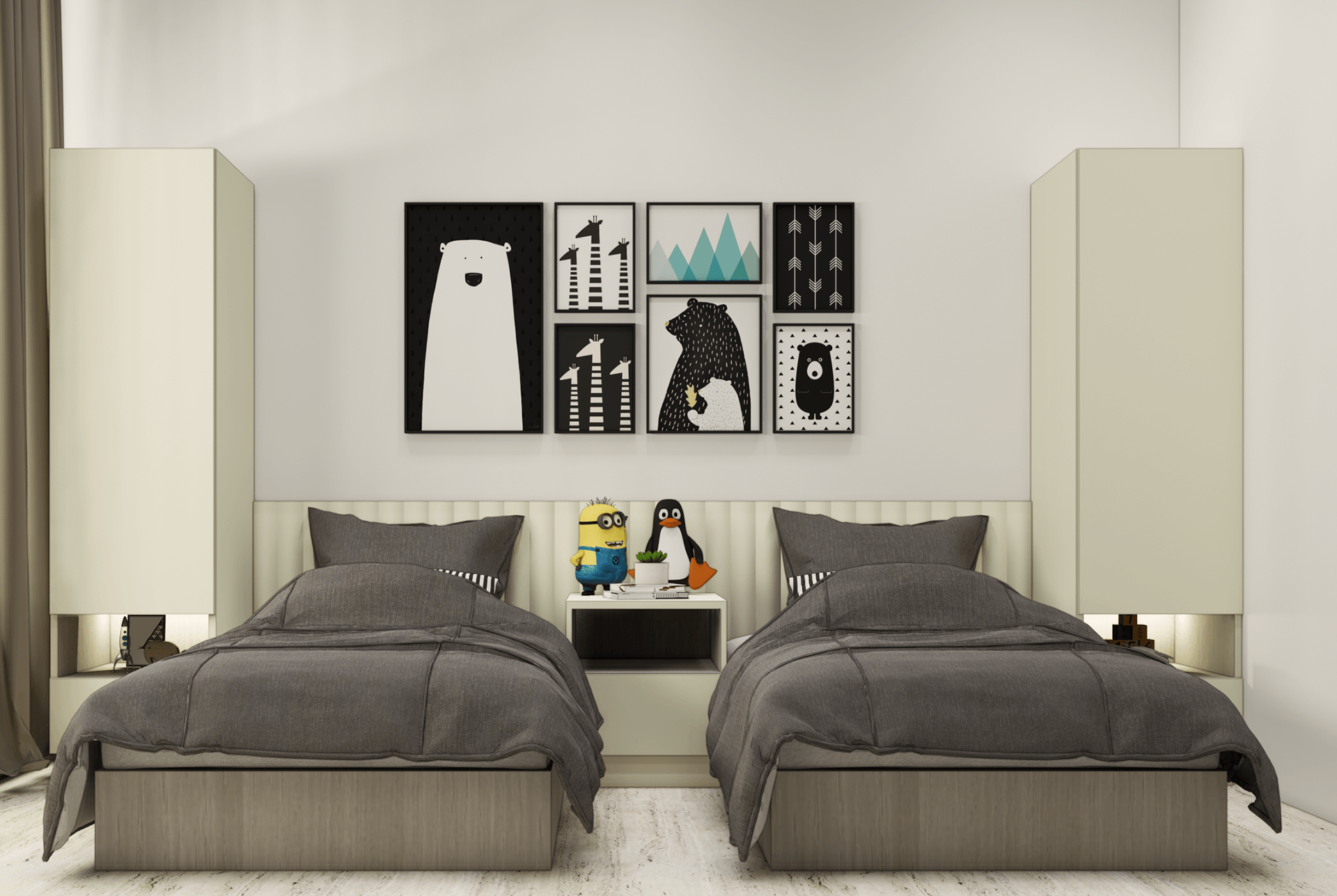 TV UNITS KIDS ROOM AND GUEST ROOM-1