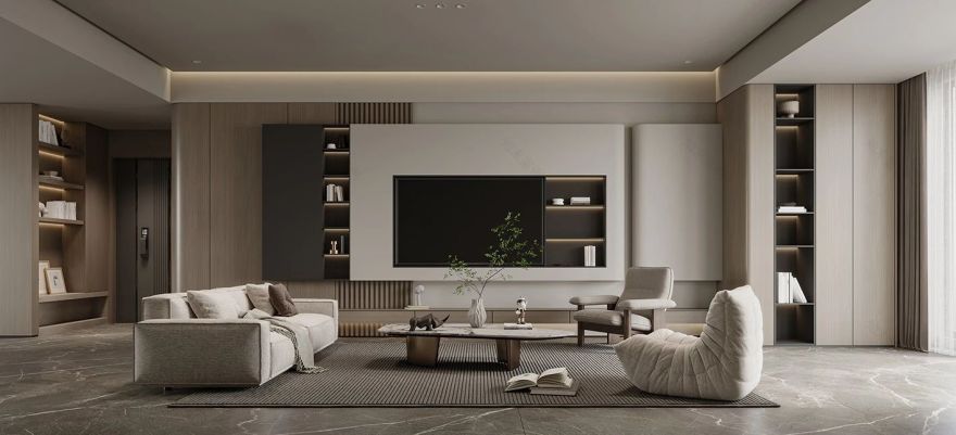 悬浮式电视背景墙设计-33