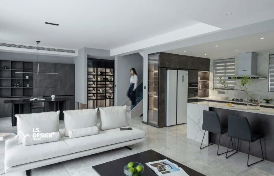 繁忙高管的灰色调现代极简之家-22