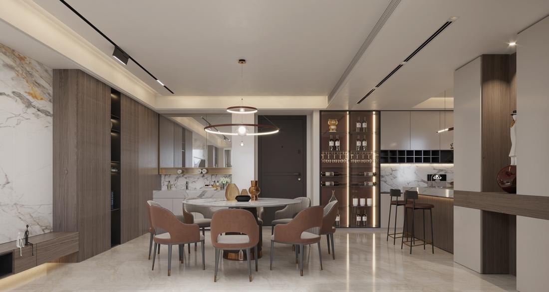 110m²现代轻奢风精致生活空间设计-2