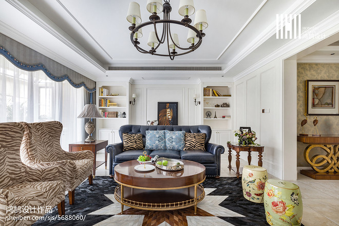 ◤幻城◢245㎡【国宾一号】简约美式装修案例-17