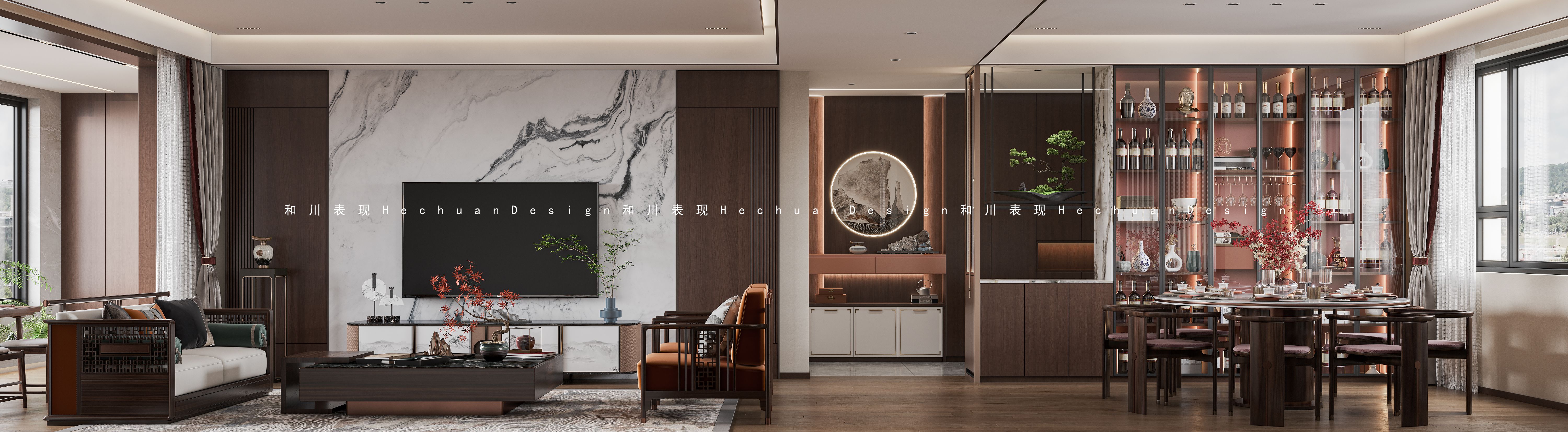和川高端表现 | 新中式别墅-16