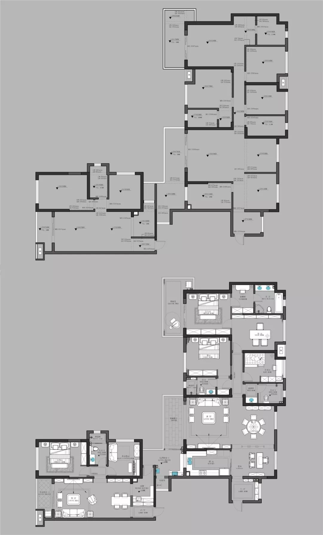 《远黛》 | 新中式风格,原木温暖,青蓝雅致,空间通透-12