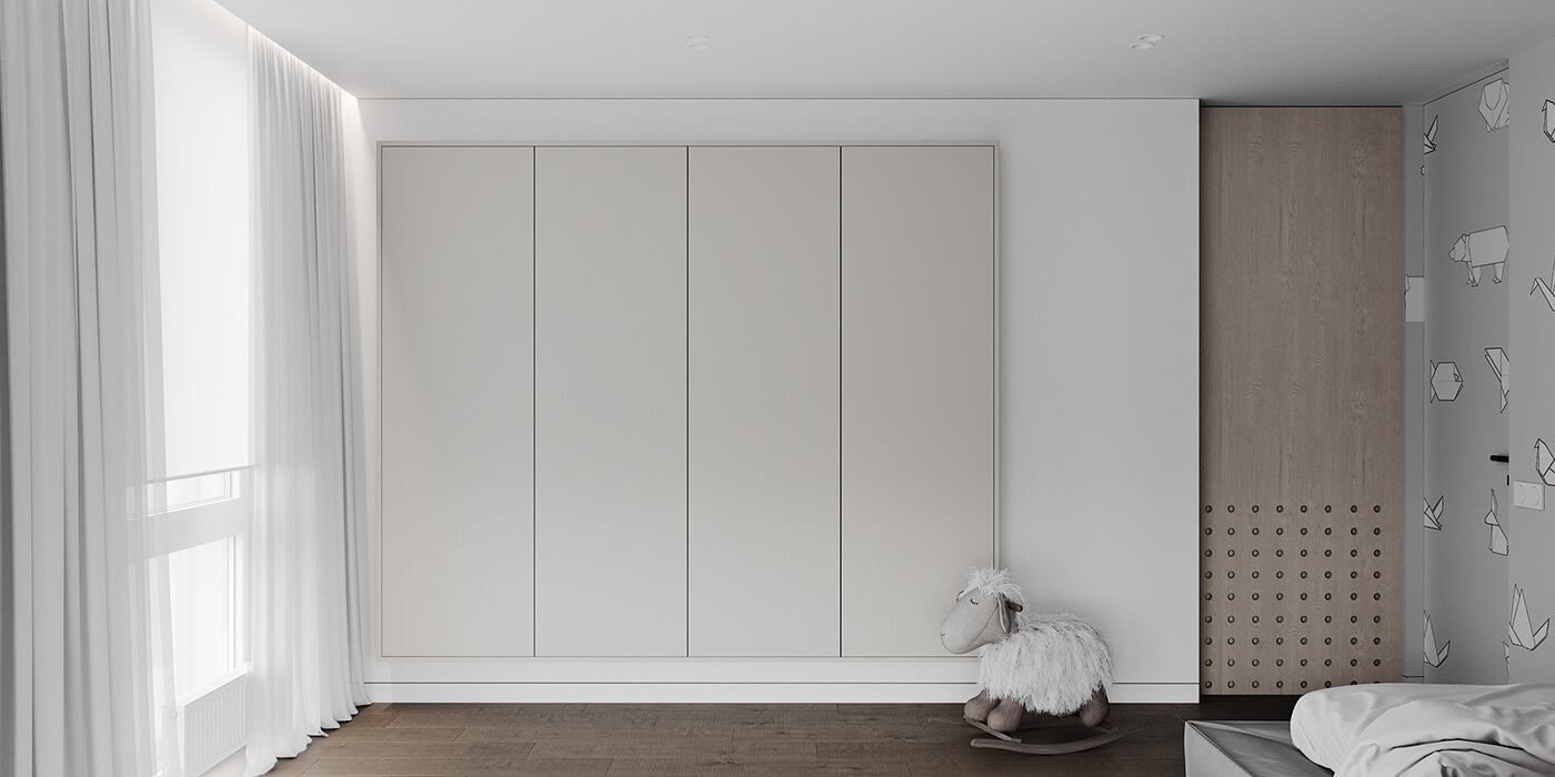 127㎡住宅设计，黑白灰+原木，超有魅力！-29