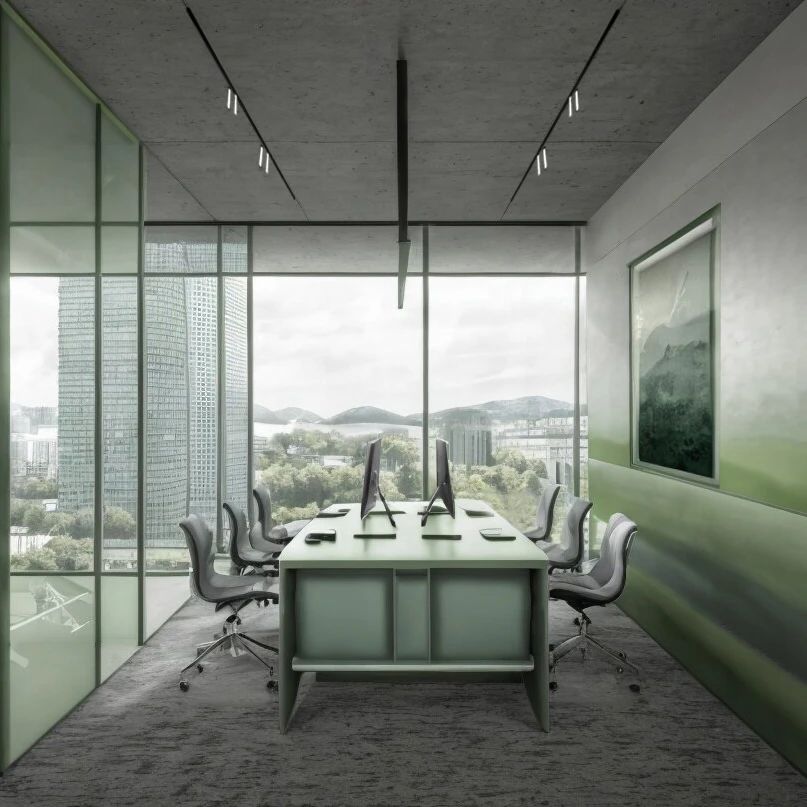 都市中的绿色疗愈办公空间设计丨广州GBD设计机构-59