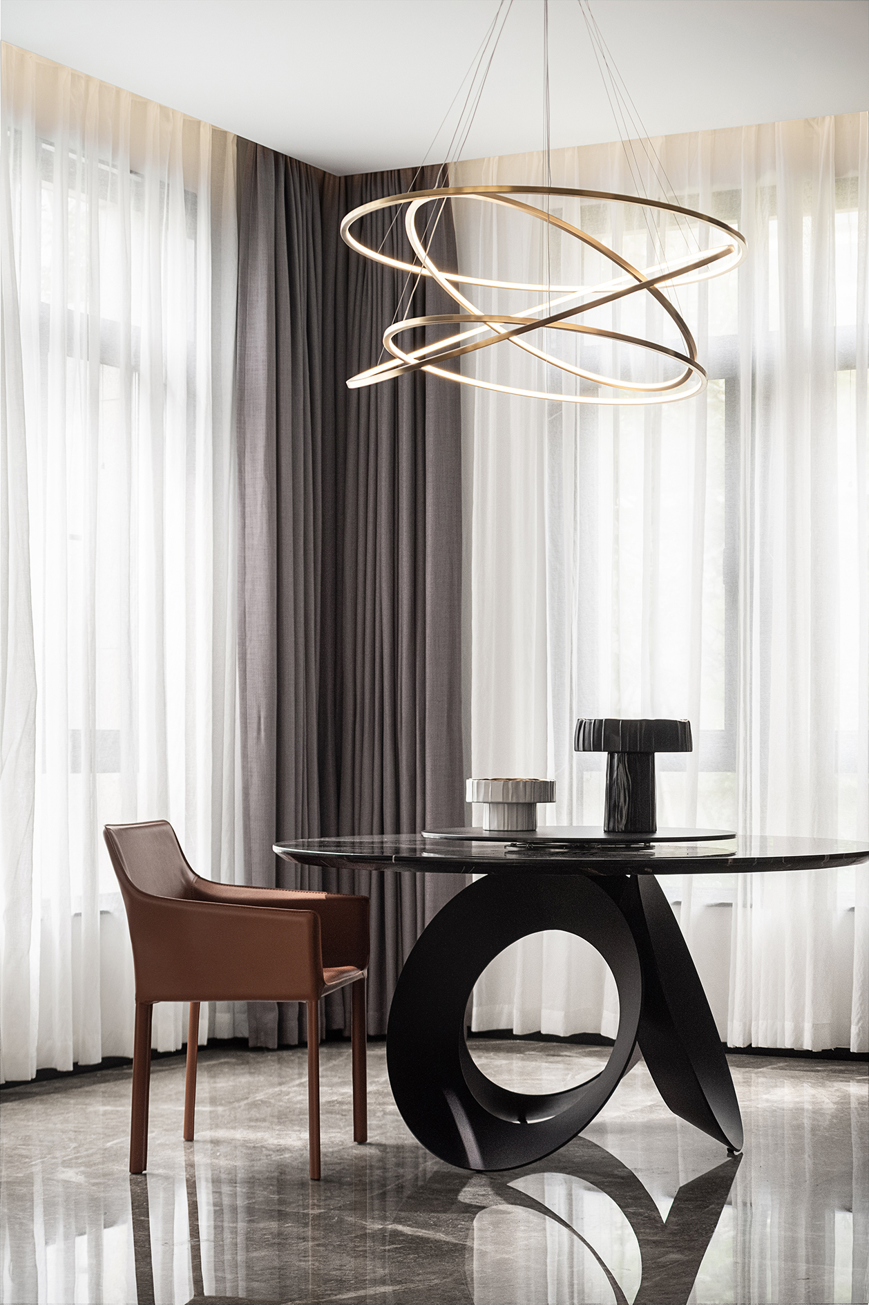 绿城玫瑰园·和光同尘丨中国淄博丨观享际SKH室内设计-22