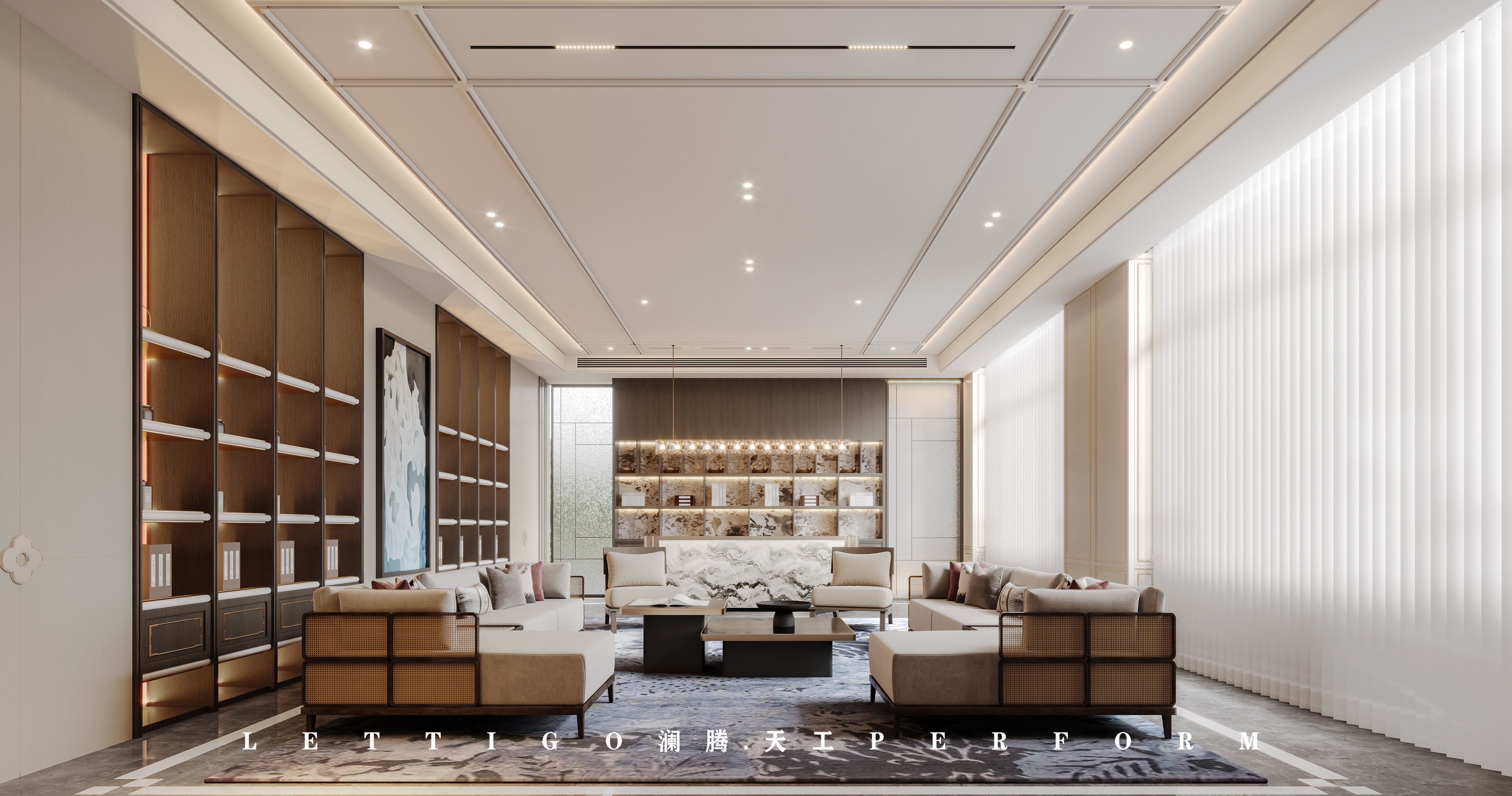 现代中式别墅大宅设计-4