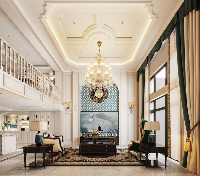 新田欧式别墅 | 洛可可风演绎时尚高雅空间-2