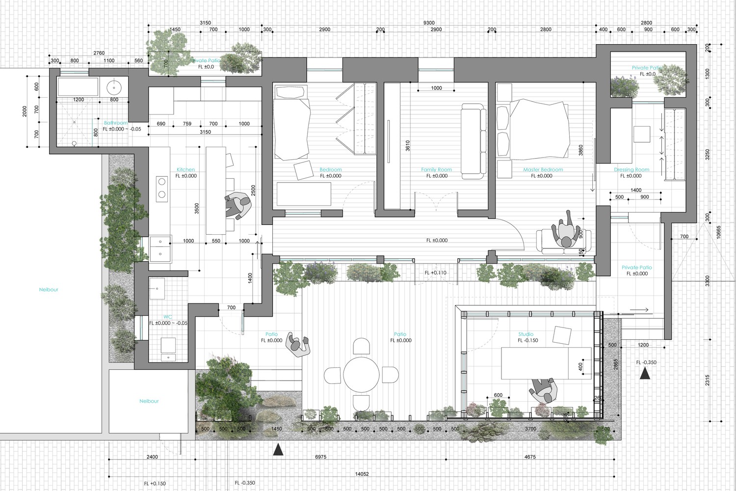 胡同画室——墙体像素化，木架结构打造连续统一视觉效果-19