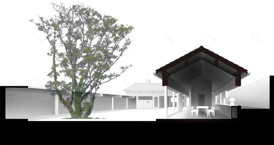 十字交叉之家 – 一朵屋面下的安顿与穿梭丨中国北京丨察社办公室-82