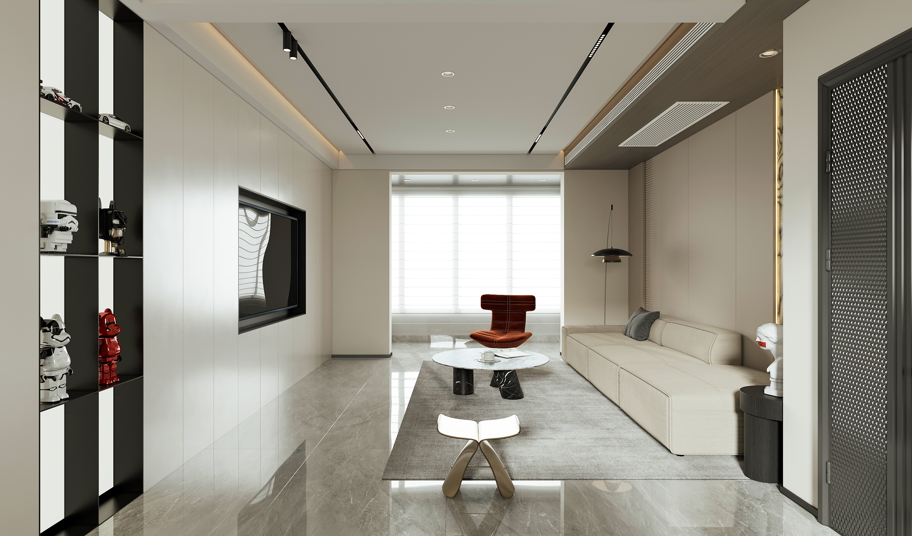 现代极简风格室内设计丨中国河北丨HSD 空间设计-6