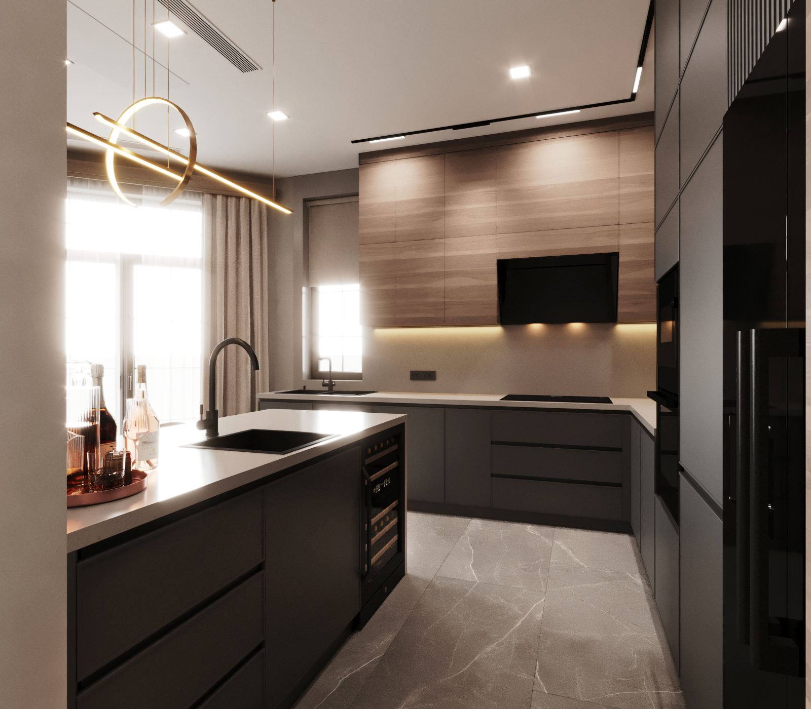 400平方米的房屋室内设计丨亚美尼亚丨Design_14-38