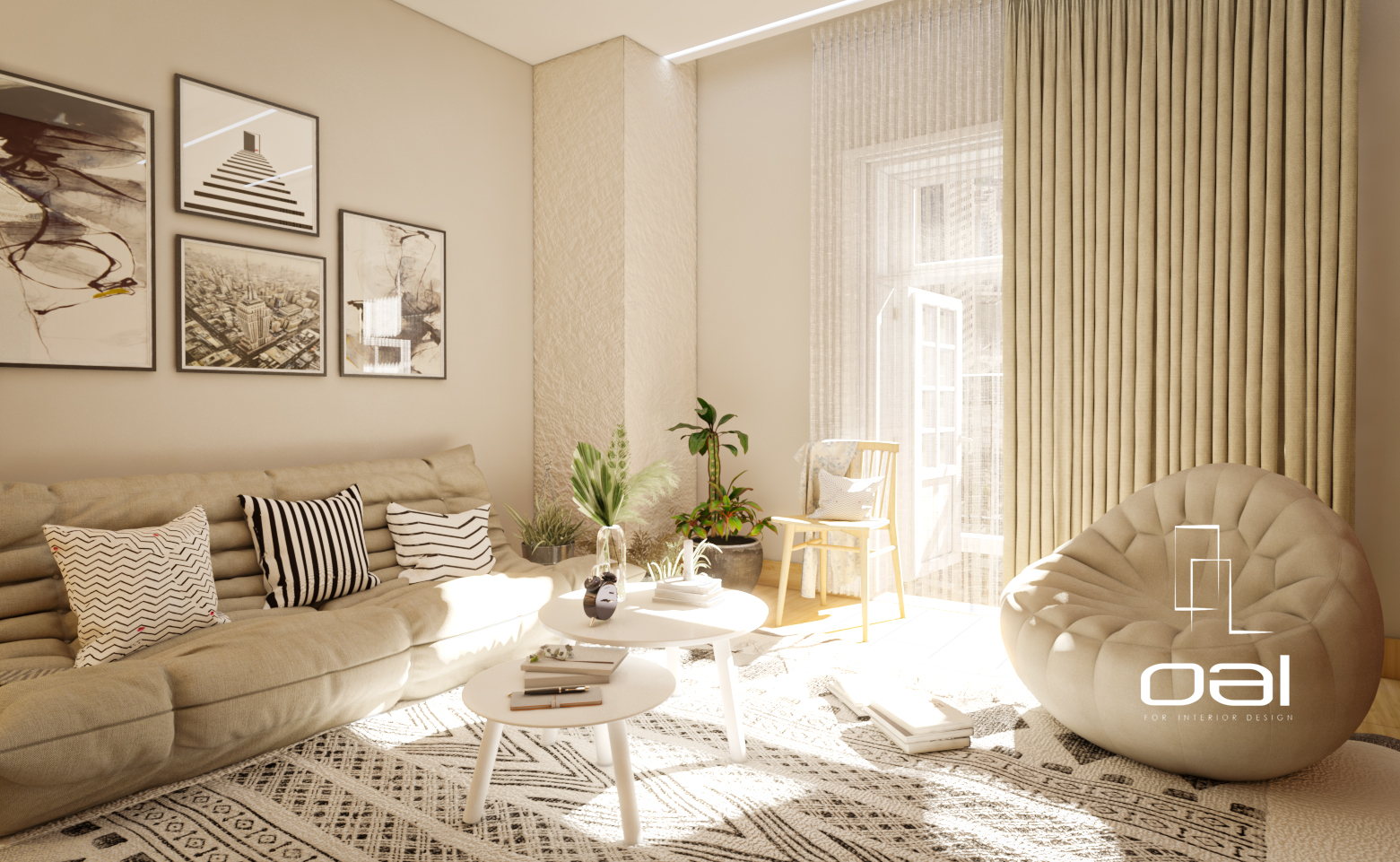 LIVING ROOM (WARM EFFECT) 设计丨埃及丨OMNIA NASR AL SHAER-11