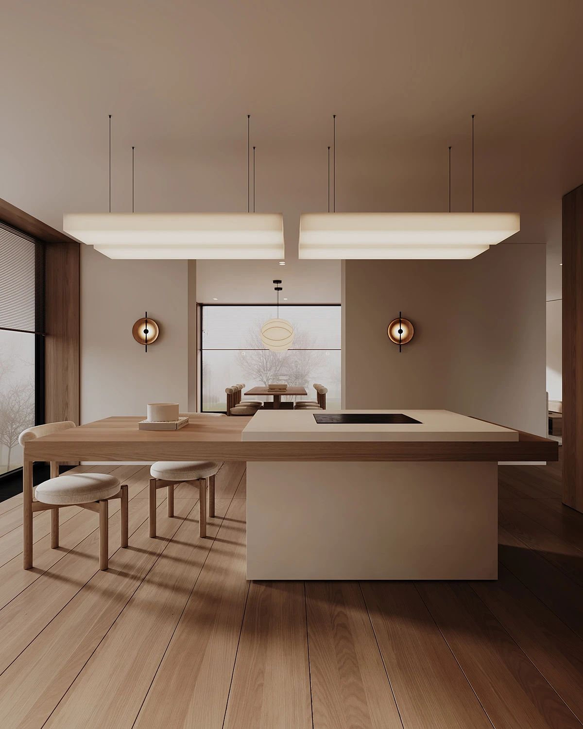 现代原木系奶油风的住宅丨中国-34