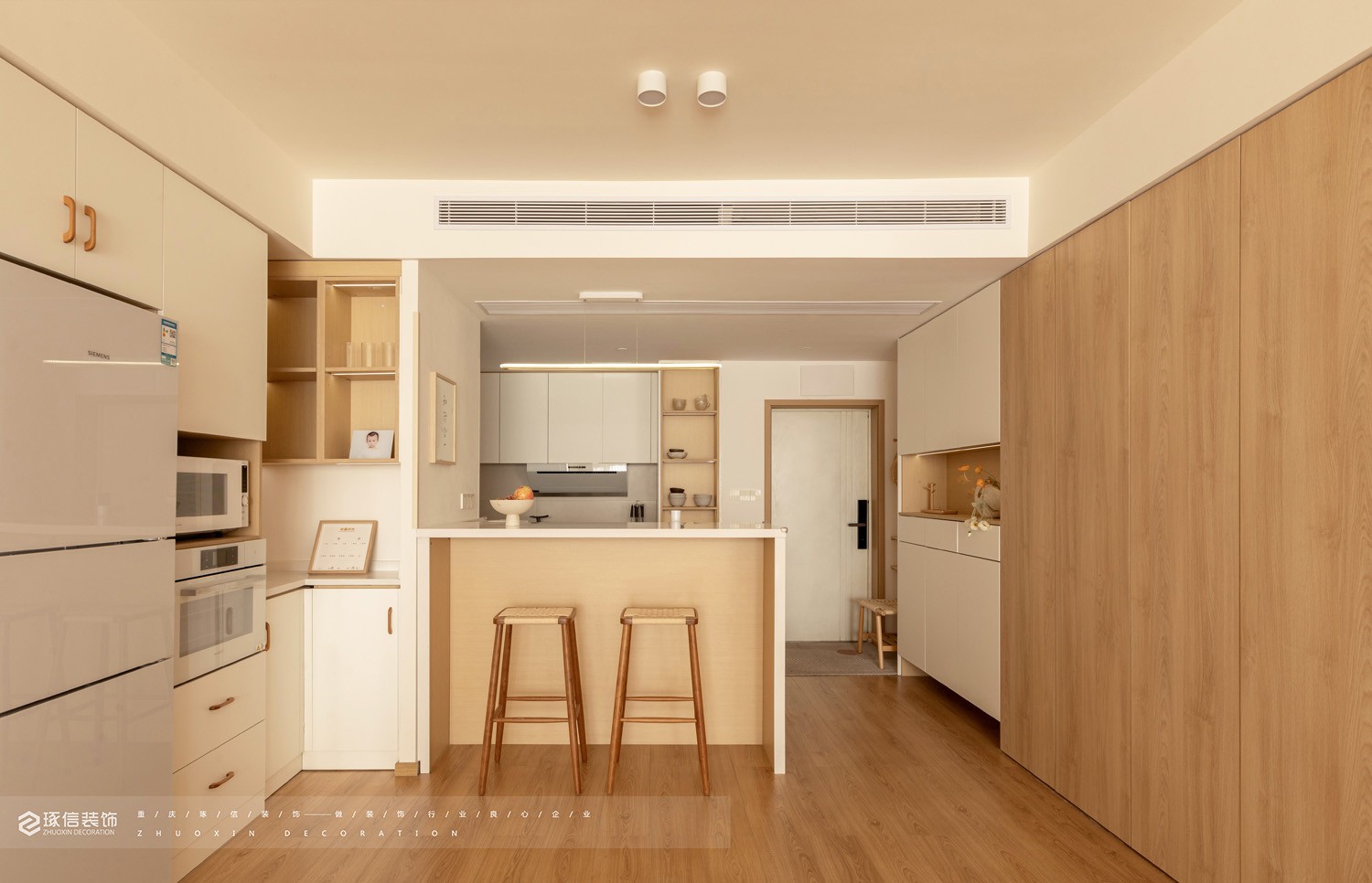 100 平旧房改造日式温馨家丨琢信装饰-4