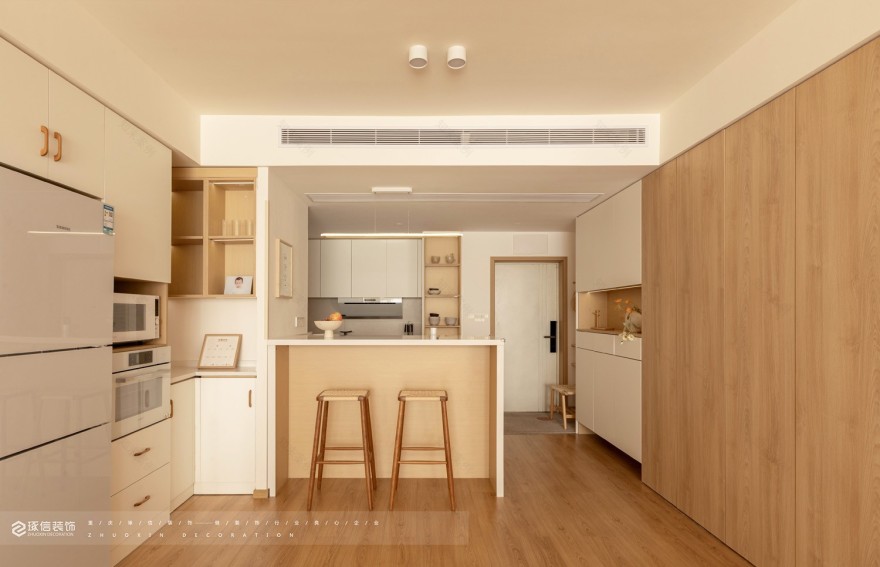 100 平旧房改造日式温馨家丨琢信装饰-4