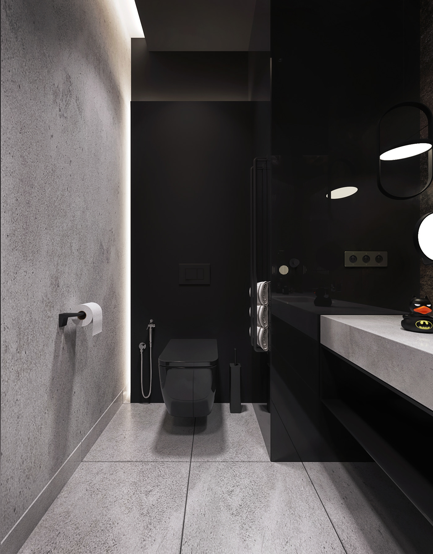 67平米--极简黑白空间-15