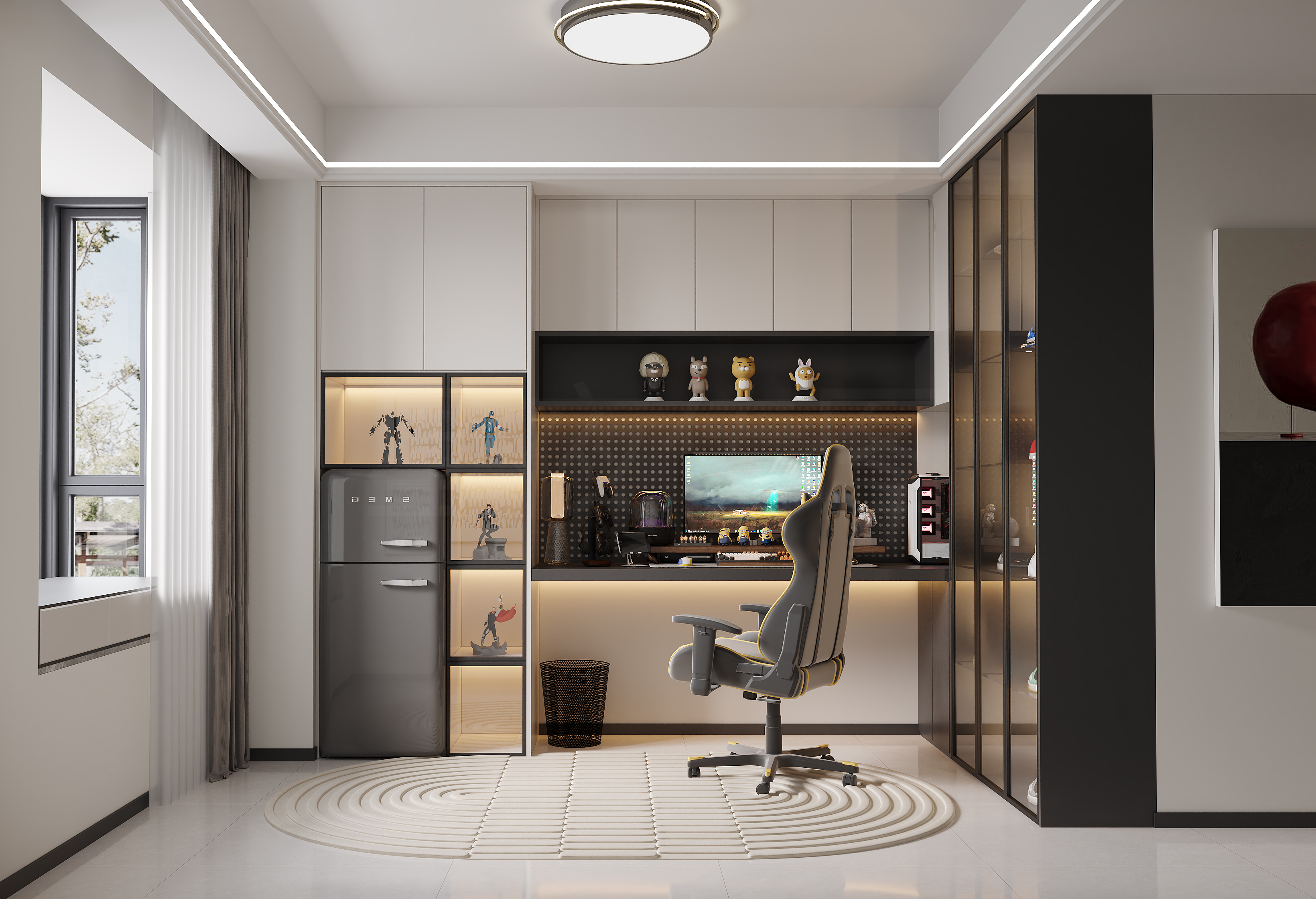 少即是奢，黑灰白勾勒的高级质感人居-3