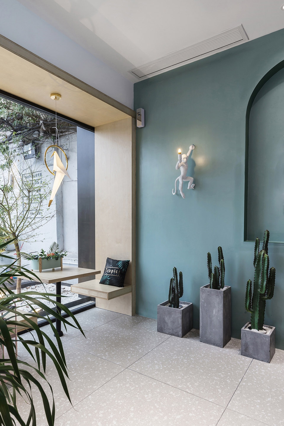 大学旁跨界酒店「蓝宇」——复合式空间与环保选材的完美融合-6