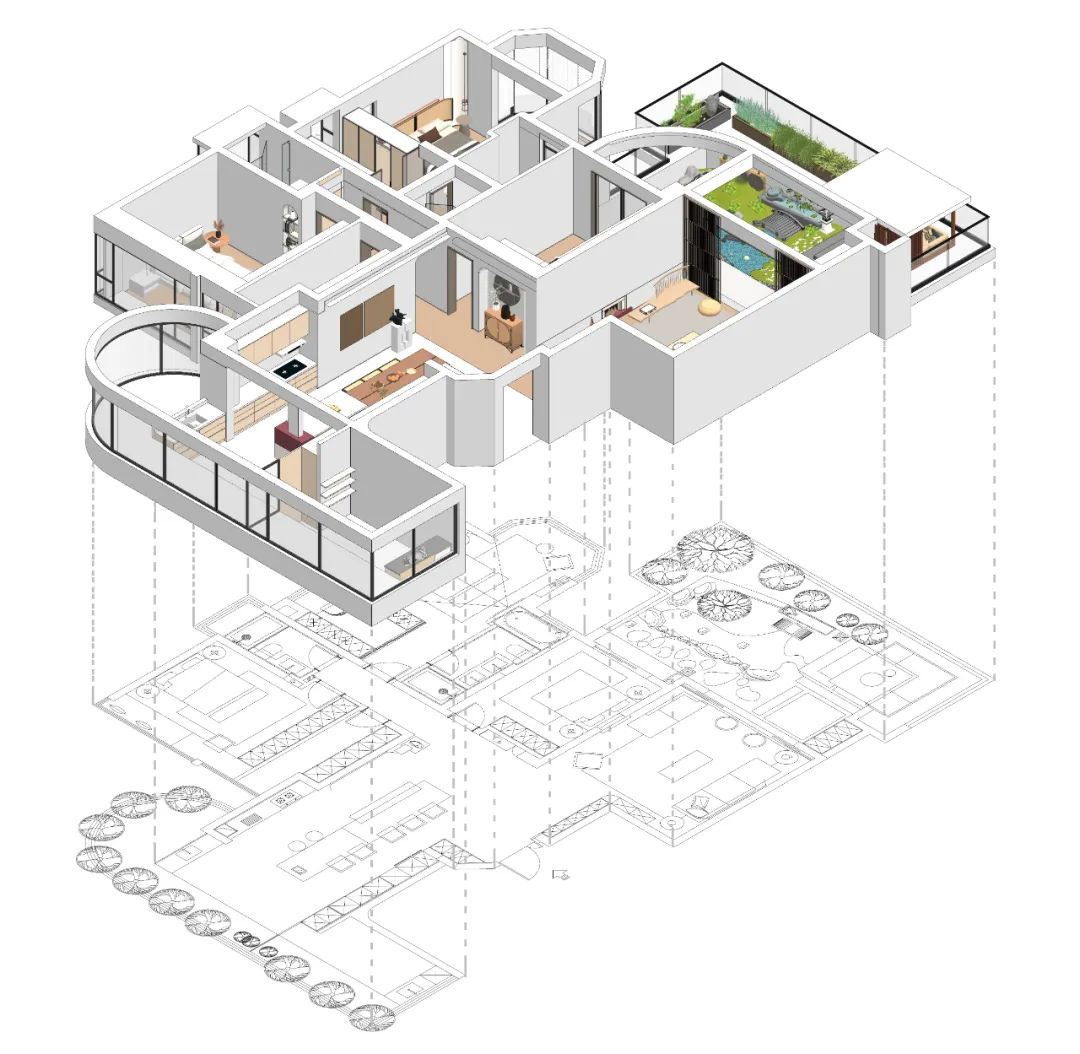 香韵典故空间设计 · 成都珠江御景湾 230㎡中古风格家居丨中国成都-92