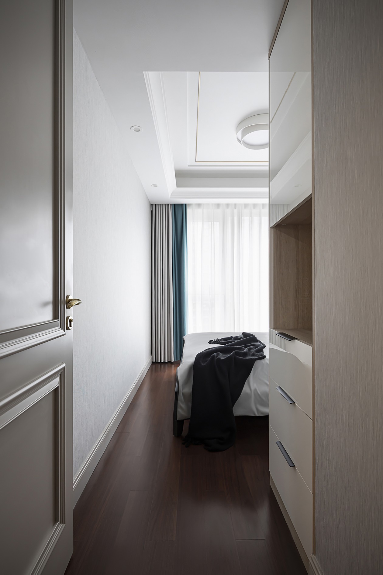 奥体精装修,颠覆空间感觉收纳隐形门呈现精致简约风-19