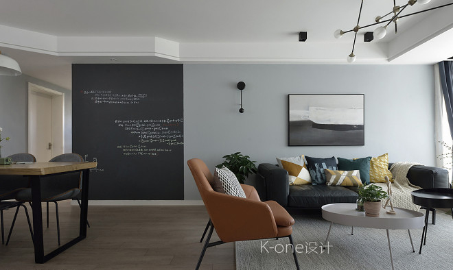 治愈·函数——130㎡治愈系北欧风住宅  k one设计-1