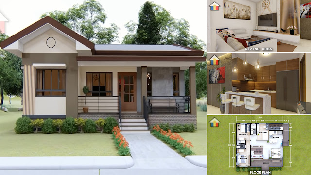 9 · 10米3卧室现代平房设计-1