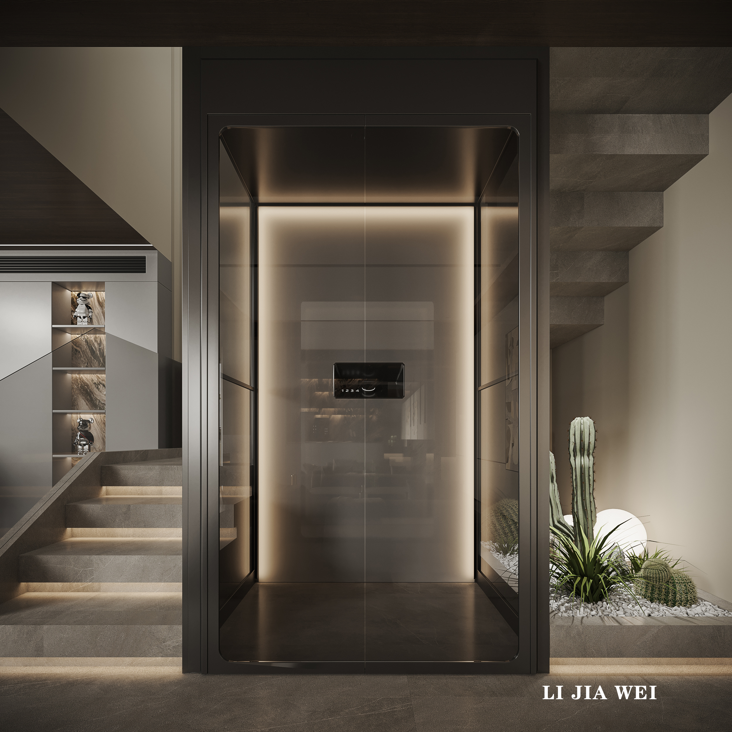 现代客厅餐厅设计-3