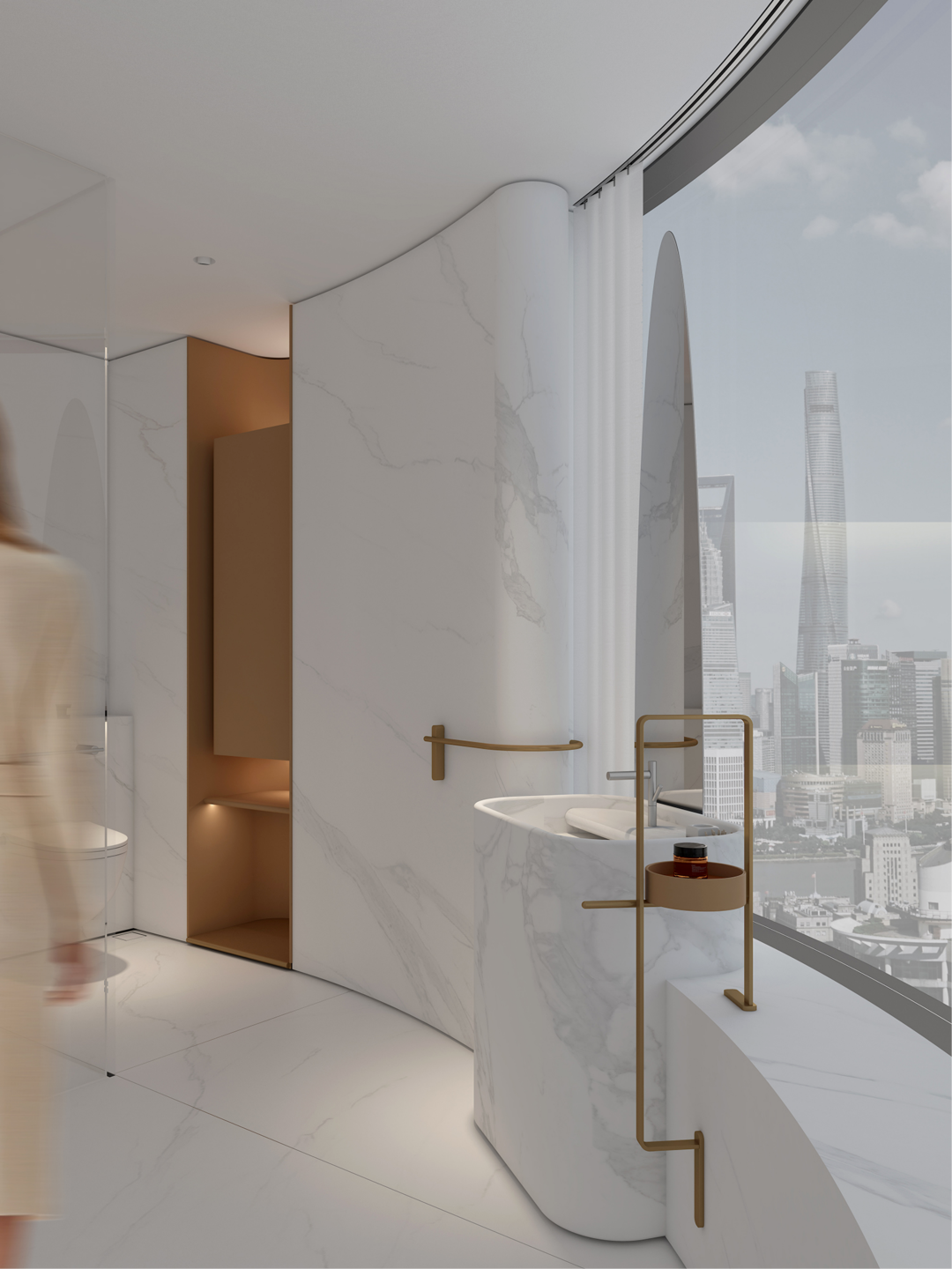 130㎡ 上海私宅 对望陆家嘴~ 实景拍摄-23