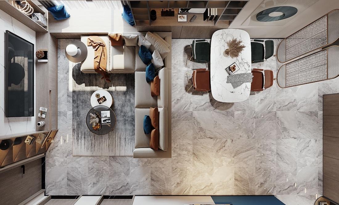 摩登橙意，品质生活——120 平现代设计-12