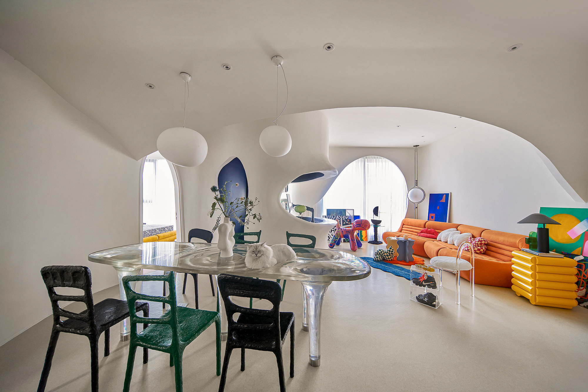 色彩斑斓的孟菲斯loft公寓丨法国巴黎丨Zyva Studio-52