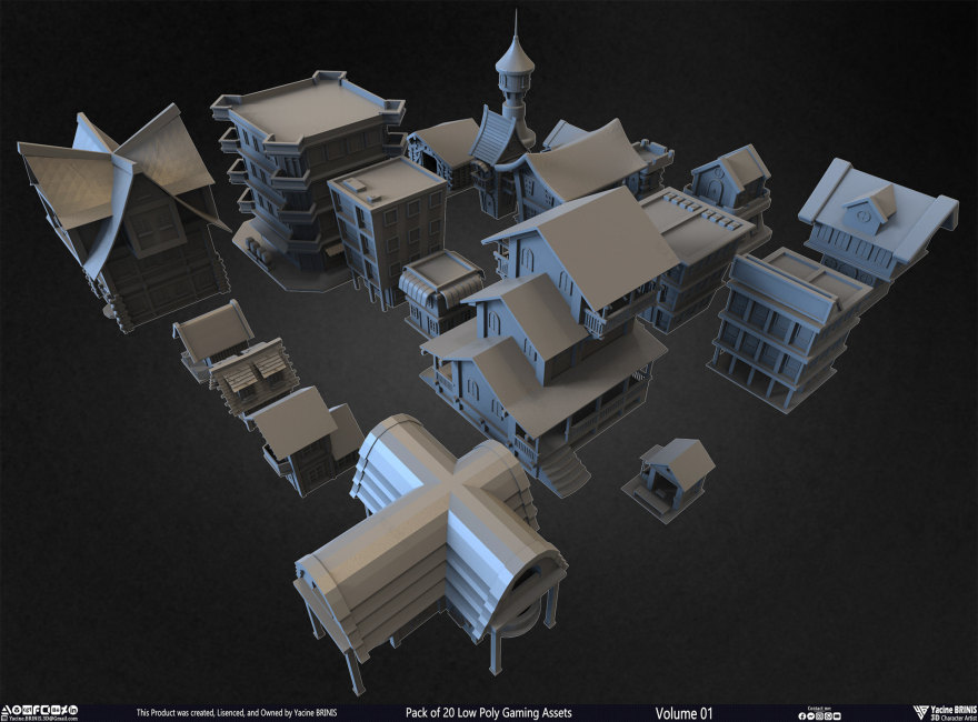 20 个低多边形游戏资产包丨Yacine BRINIS-28