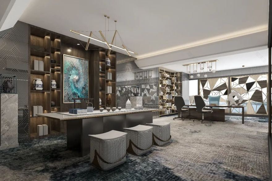 《墨间》——书法灵感与现代办公空间的完美融合-19