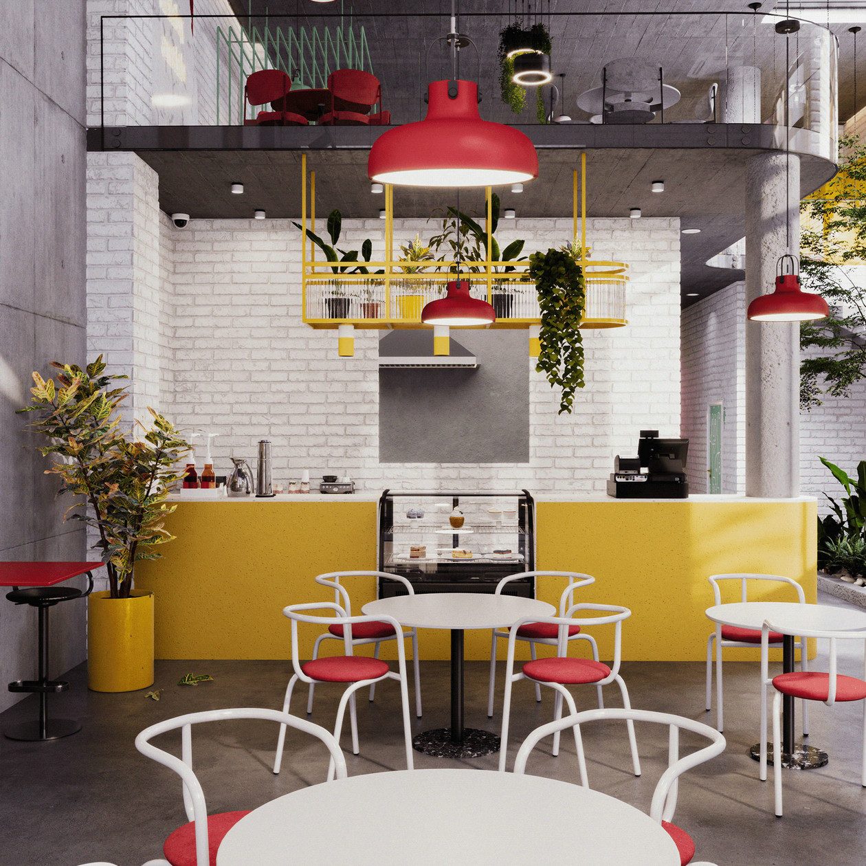 工业风快餐店设计-0