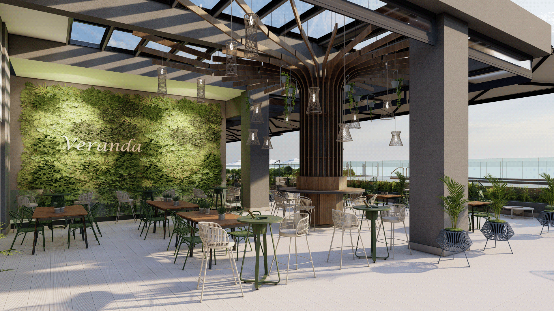 Novotel Viña 酒店露台室内设计丨智利丨Atelier Domh-11