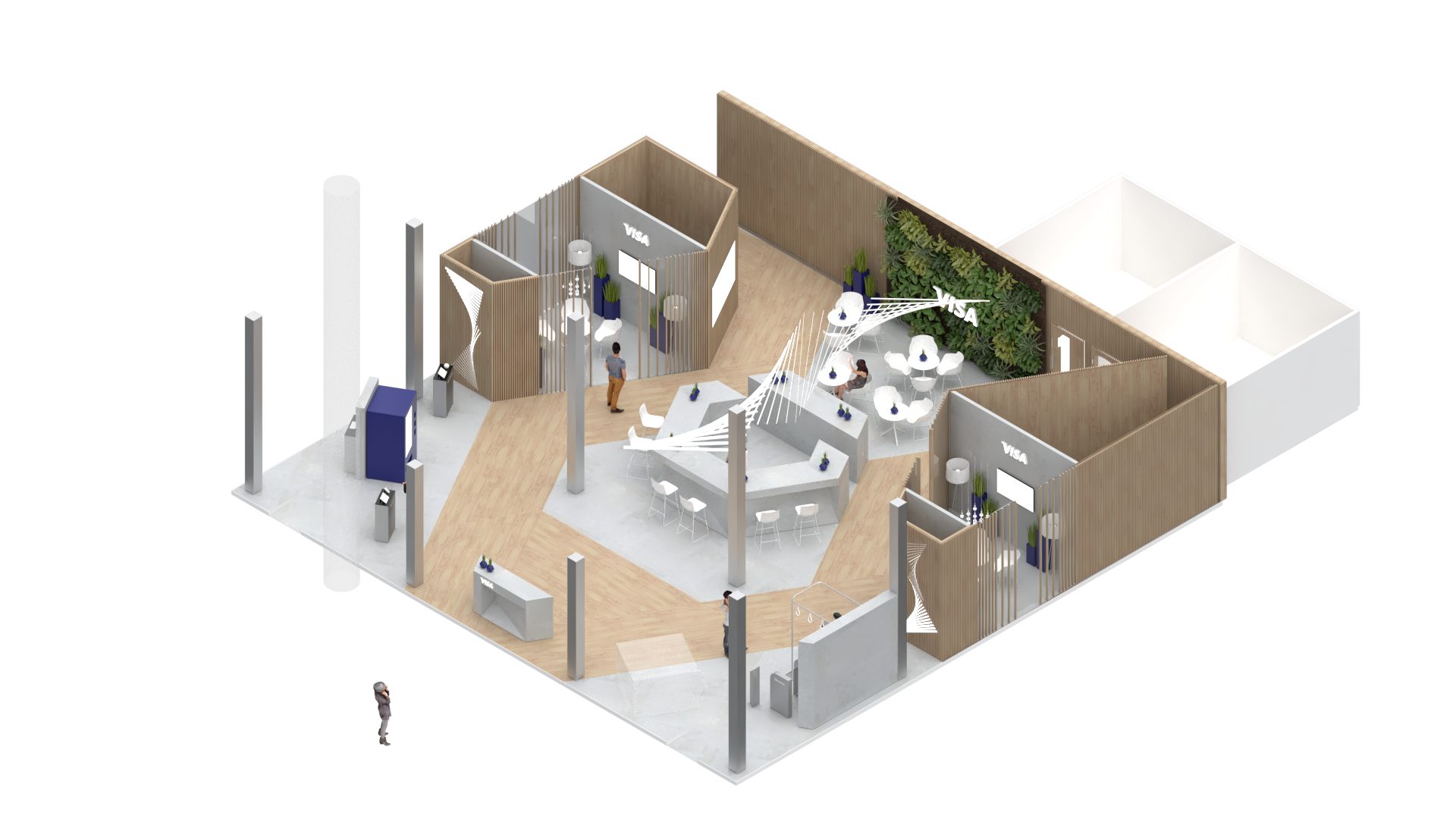 维萨创新休息室丨西班牙巴塞罗那丨Freeman-8