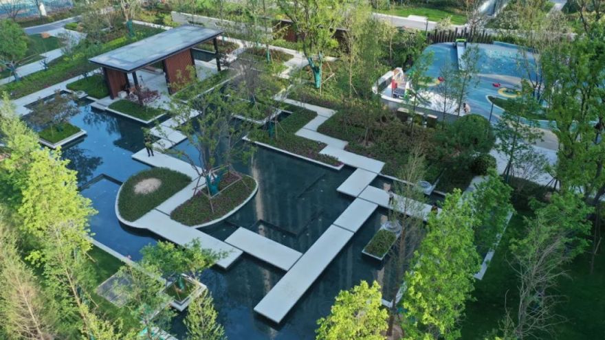 迈丘设计丨郑州永威城书香庭大区 景观设计 丨中国郑州-70