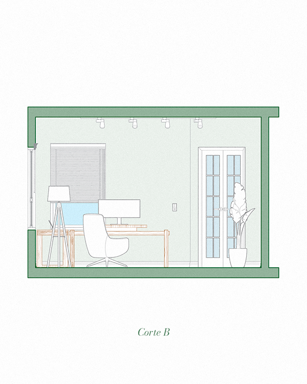 办公室设计（居家办公等空间改造项目）-4
