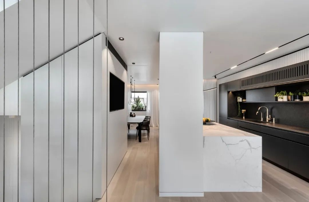 Aviram Kushmirski 打造轻奢风空间，黑白色调与实木地板的完美搭配-26