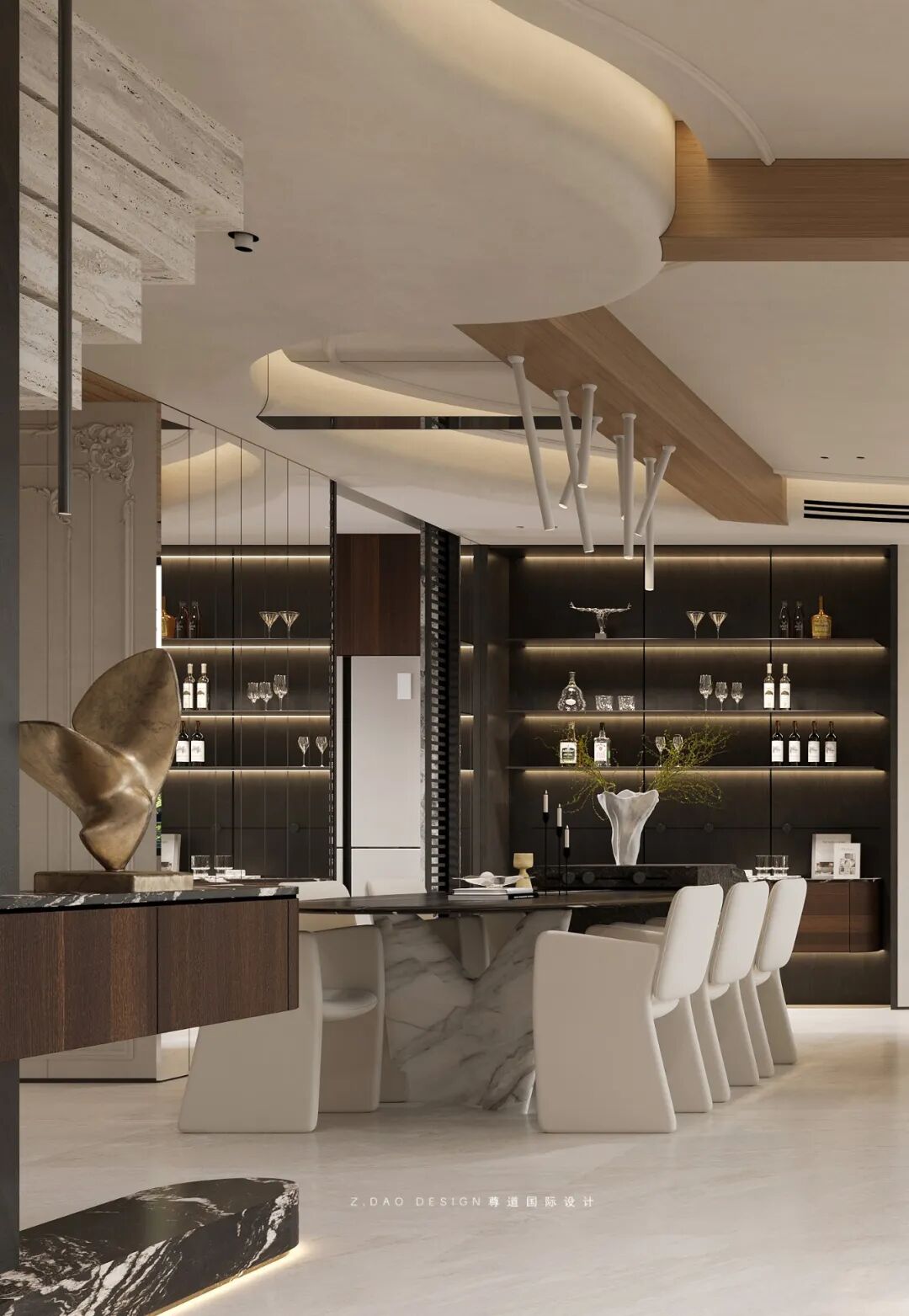 尊道新作|合肥『丽丰璞羽山』500㎡自然主义别墅，让家如有机生命般生长。-226