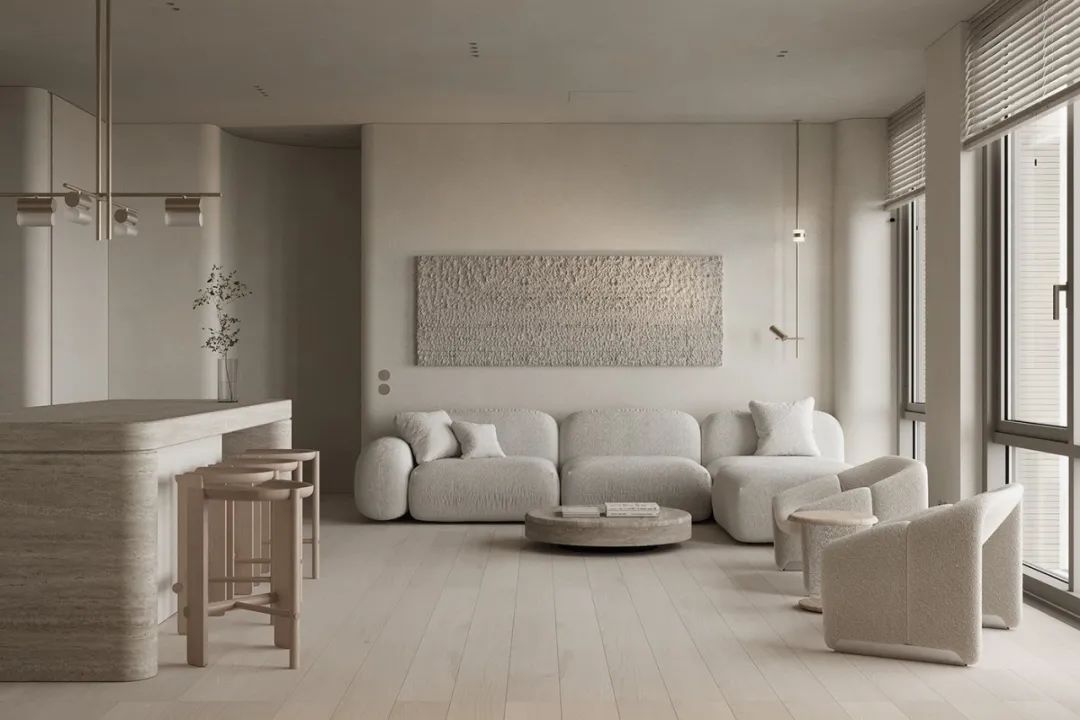 奶油色调温润家居丨Zeworkroom Studio-0