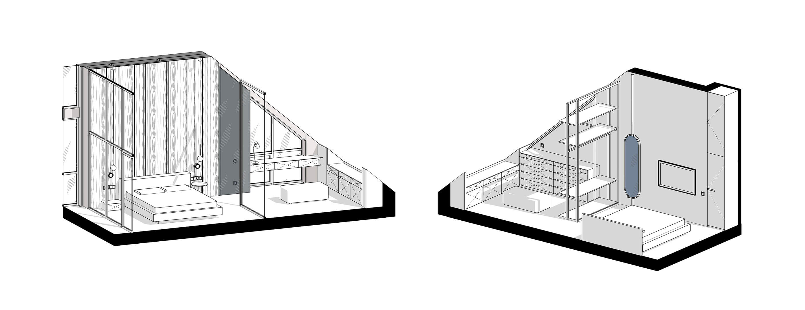 127㎡住宅设计，黑白灰+原木，超有魅力！-19